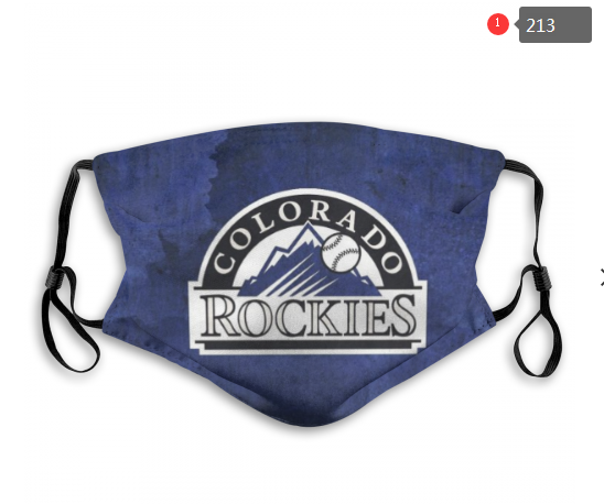 MLB Colorado Rockies Dust mask with filter->mlb dust mask->Sports Accessory